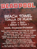 DEADPOOL MOVIE MARVEL ORIGINAL LICENSED BEACH TOWEL SUPER SOFT (27”x54”)