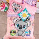 LITTLE KOALA KIKI TEENS KIDS GIRLS DECORATIVE REVERSIBLE COMFORTER SET 8 PCS QUEEN SIZE