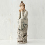 PATIENCE FIGURE SCULPTURE HAND PAINTING WILLOW TREE BY SUSAN LORDI