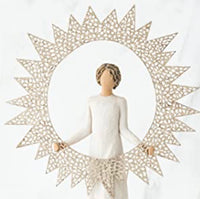 STARLIGHT TREE TOPPER FIGURE SCULPTURE HAND PAINTING WILLOW TREE BY SUSAN LORDI