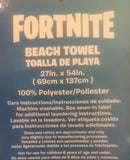 FORTNITE GAME ORIGINAL LICENSED BEACH TOWEL EXTRA SOFT  (27”x54”)