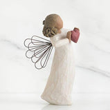 WITH LOVE ANGEL FIGURE SCULPTURE HAND PAINTING WILLOW TREE BY SUSAN LORDI