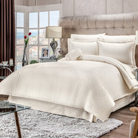 BORDARE EMBROIDERED COMFORTER SET 5 PCS QUEEN SIZE