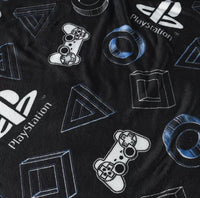 PLAYSTATION TEENS KIDS BOYS ORIGINAL LICENSED LIGHT BLANKET VERY SOFTY AND CUSHION 2 PCS THROW SIZE