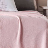 ROSE LIGHT BLANKET BEAUTY SOFT AND WARM THROW SIZE