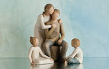 THOUGHTFUL CHILD FIGURE SCULPTURE HAND PAINTING WILLOW TREE BY SUSAN LORDI