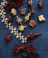 MAGNOLIA FLOWERS MINI RUBY PICKS SET 12 CHRISTMAS TREE DECOR