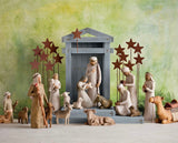 CRECHE FOR NATIVITY FIGURE SCULPTURE HAND PAINTING WILLOW TREE BY SUSAN LORDI