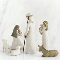 NATIVITY SET 6 PCS FIGURE SCULPTURE HAND PAINTING WILLOW TREE BY SUSAN LORDI