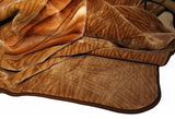 LION BROWN SOLARON KOREAN MINK PLUSH BLANKET VERY THICK SOFTY AND WARM QUEEN SIZE