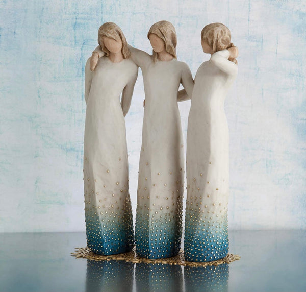 BY MY SIDE SIGNATURE COLLECTION FIGURE SCULPTURE HAND PAINTING WILLOW TREE BY SUSAN LORDI