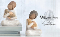 KINDNESS GIRL FIGURE SCULPTURE HAND PAINTING WILLOW TREE BY SUSAN LORDI