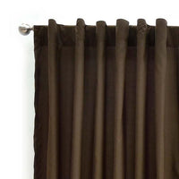 COCOA VIASOFT MID LIGHT CURTAINS WINDOWS PANELS LONG 2 PCS