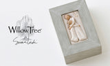 MOTHER AND DAUGHTER MEMORY BOX FIGURE SCULPTURE HAND PAINTING WILLOW TREE BY SUSAN LORDI