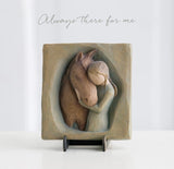 QUIET STRENGTH PLAQUE FIGURE SCULPTURE HAND PAINTING WILLOW TREE BY SUSAN LORDI