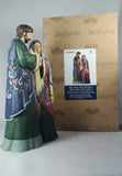 THE HOLY FAMILY BORN OF GRACE FIGURE SCULPTURE HAND PAINTING ENESCO BY JIM SHORE