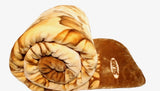FLOWERS COFFEE SOLARON KOREAN MINK PLUSH BLANKET VERY THICK SOFTY AND WARM KING SIZE