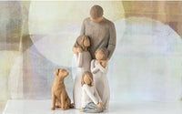 LOVE MY DOG LIGHT FIGURE SCULPTURE HAND PAINTING WILLOW TREE BY SUSAN LORDI