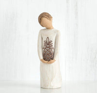 GRACIOUS FIGURE SCULPTURE HAND PAINTING WILLOW TREE BY SUSAN LORDI