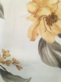 DANNA FLOWERS YELLOW COLOR BLACKOUT GROMMET CURTAINS WINDOWS PANEL (110”x84”)