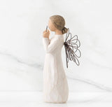 BRIGHT STAR ANGEL FIGURE SCULPTURE HAND PAINTING WILLOW TREE BY SUSAN LORDI