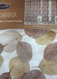 DANNA LEAVES BLACKOUT GROMMET CURTAINS WINDOWS PANELS 2 PCS (110”x84”)