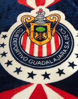 CLUB CHIVAS DE GUADALAJARA MEXICAN SOCCER ORIGINAL LICENSED CLOUD BLANKET VERY SOFT AND WARM KING SIZE