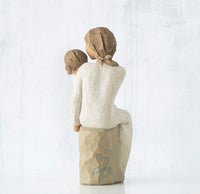 MOTHER DAUGHTER FIGURE SCULPTURE HAND PAINTING WILLOW TREE BY SUSAN