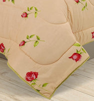 PENELOPE FLOWERS DECORATIVE REVERSIBLE COMFORTER SET 4 PCS QUEEN SIZE MADE IN MEXICO
