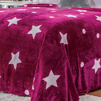 SATURNO STARS LIGHT BLANKET SOFTY AND WARM TWIN SIZE