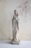 VIRGIN MARY FIGURE SCULPTURE MAGNESIA VINTAGE REPRODUCTION GREAM BY CREATIVE CO-OP