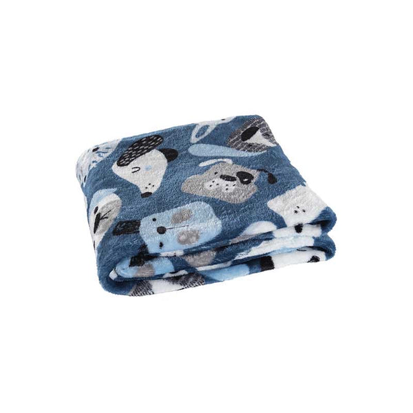 BLUE PETS THROW VERY SOFT AND WARM