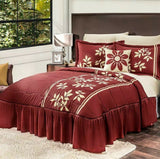 MONARCH FLOWERS BEDSPREAD SET 5 PCS KING SIZE