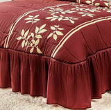 MONARCH FLOWERS BEDSPREAD SET 5 PCS KING SIZE